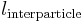  l_{\rm{interparticle}} \,