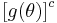 {[g(\theta)]}^c