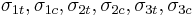 \sigma_{1t},\sigma_{1c},\sigma_{2t},\sigma_{2c},\sigma_{3t},\sigma_{3c}