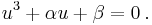  u^3 %2B \alpha u %2B \beta = 0 \,.