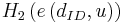 \textstyle H_2\left( e\left(d_{ID}, u\right) \right)