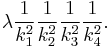  \lambda {1\over k_1^2} {1\over k_2^2} {1\over k_3^2} {1\over k_4^2}. 