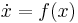 \dot x=f(x)