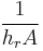 \frac{1}{h_rA}