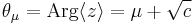 
\theta_\mu=\mathrm{Arg}\langle z \rangle = \mu%2B\sqrt{c}
