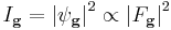  I_\mathbf{g} = \left | \psi_\mathbf{g} \right |^2 \propto \left | F_\mathbf{g} \right |^2 