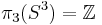 \pi_3(S^3)=\mathbb{Z}