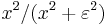 x^2/(x^2%2B\varepsilon^2)