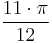 \frac{11 \cdot \pi}{12}