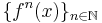 \{f^n(x)\}_{n\in \mathbb{N}}