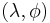 \ (\lambda, \phi)