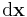 \rm{d}\mathbf{x}