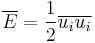 
\overline{E} = \frac{1}{2} \overline{ u_i u_i }
