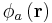 \phi_{a} \left(\mathbf{r}\right)