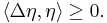 \langle\Delta\eta,\eta\rangle \ge 0.