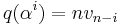 q(\alpha^i)=nv_{n-i}