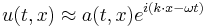 u(t,x) \approx a(t,x)e^{i(k\cdot x - \omega t)}