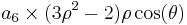 a_6\times (3\rho^2-2)\rho \cos(\theta)