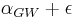 \alpha_{GW} %2B \epsilon