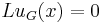 Lu_G(x)=0