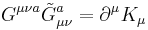 G^{\mu\nu a}\tilde{G}_{\mu\nu}^a = \partial^\mu K_\mu