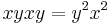  xyxy = y^2x^2 