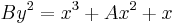 By^2 = x^3 %2B Ax^2 %2B x