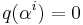 q(\alpha^i)=0