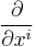 \frac{\partial }{\partial x^i}