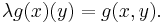 \lambda g(x)(y) = g(x,y).\,