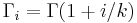 \Gamma_i=\Gamma(1%2Bi/k)