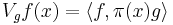 V_g f (x) = \langle f, \pi(x)g \rangle