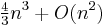 \begin{matrix}\frac{4}{3}\end{matrix} n^3 %2B O(n^2)