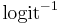 \operatorname{logit}^{-1}