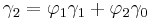 \gamma_2 = \varphi_1 \gamma_1 %2B \varphi_2 \gamma_0