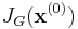  J_G(\mathbf{x}^{(0)}) 