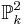 \mathbb{P}^2_k