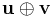 \mathbf{u}\oplus\mathbf{v}