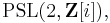 \operatorname{PSL}(2,\mathbf{Z}[i]),