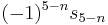 (-1)^{5-n} s_{5-n}