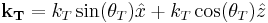 \mathbf{k_T}=k_T\sin(\theta_T)\hat{x}%2Bk_T\cos(\theta_T)\hat{z}