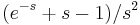 (e^{-s}%2Bs-1)/s^2