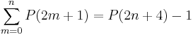 \sum_{m=0}^n P(2m%2B1)=P(2n%2B4)-1