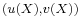 \scriptstyle (u(X),v(X))