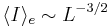 
\langle I \rangle_e \sim L^{-3/2}
