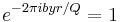 e^{-2 \pi i b yr/Q} = 1\,