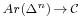 \scriptstyle Ar(\Delta ^n)\, \to\, \mathcal{C}