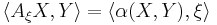 \langle A_\xi X, Y\rangle = \langle \alpha(X,Y), \xi\rangle