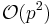 \mathcal{O}(p^2)