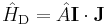 \hat{H}_\text{D} = \hat{A}\mathbf{I}\cdot\mathbf{J}